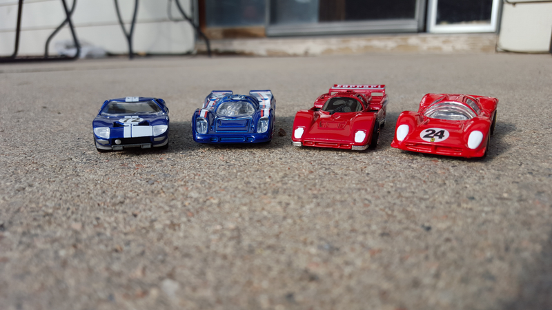 Ford, Porsche and Ferrari. Photo credit MusatngFan